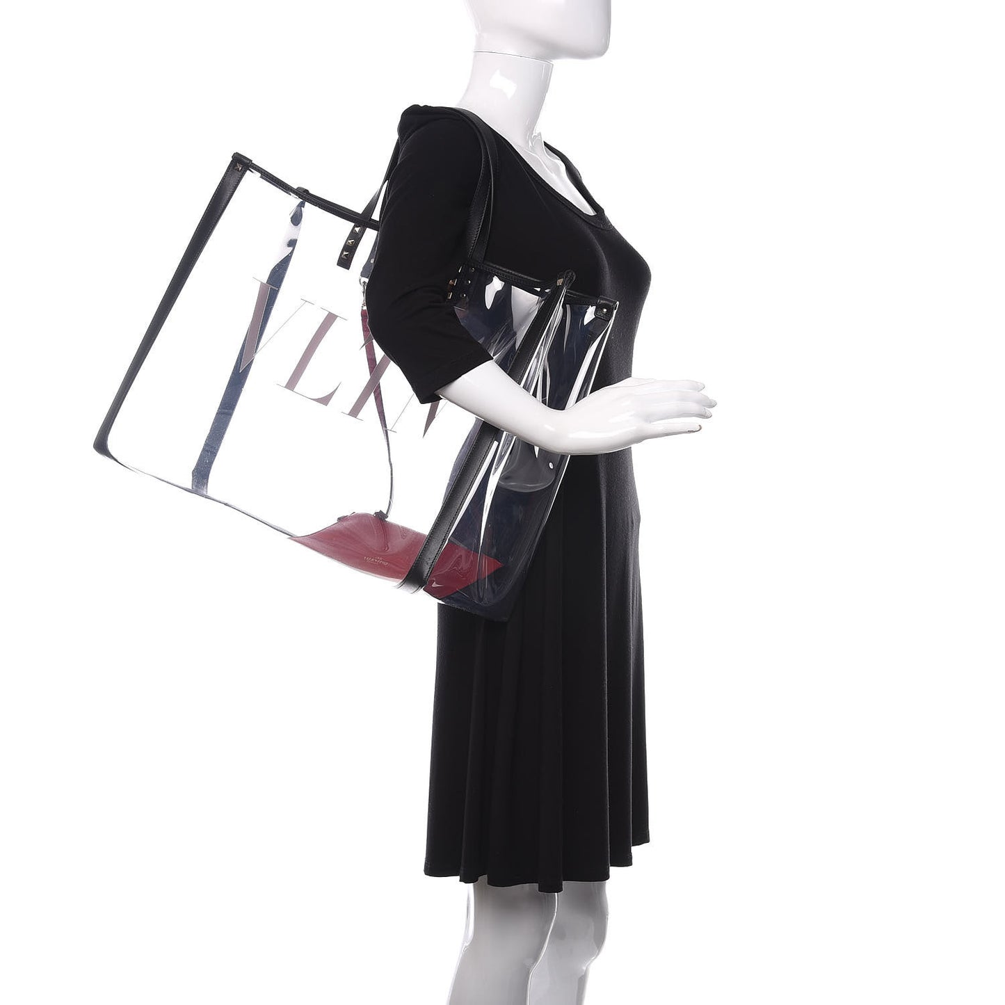 Plexy VLTN Large Shopping Bag Transparent