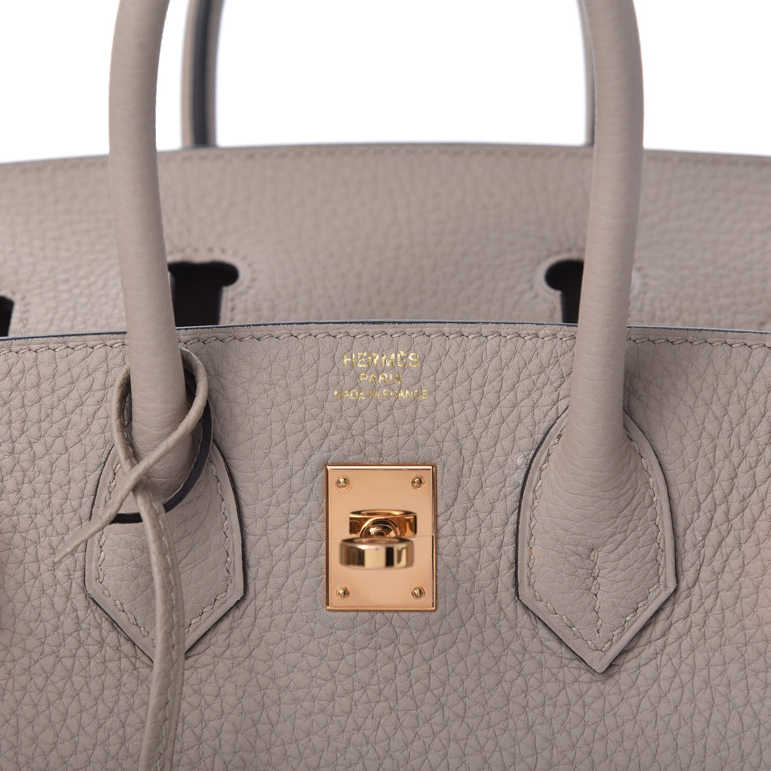 Hermes Togo Birkin 25 Gris Tourterelle 8 of 11