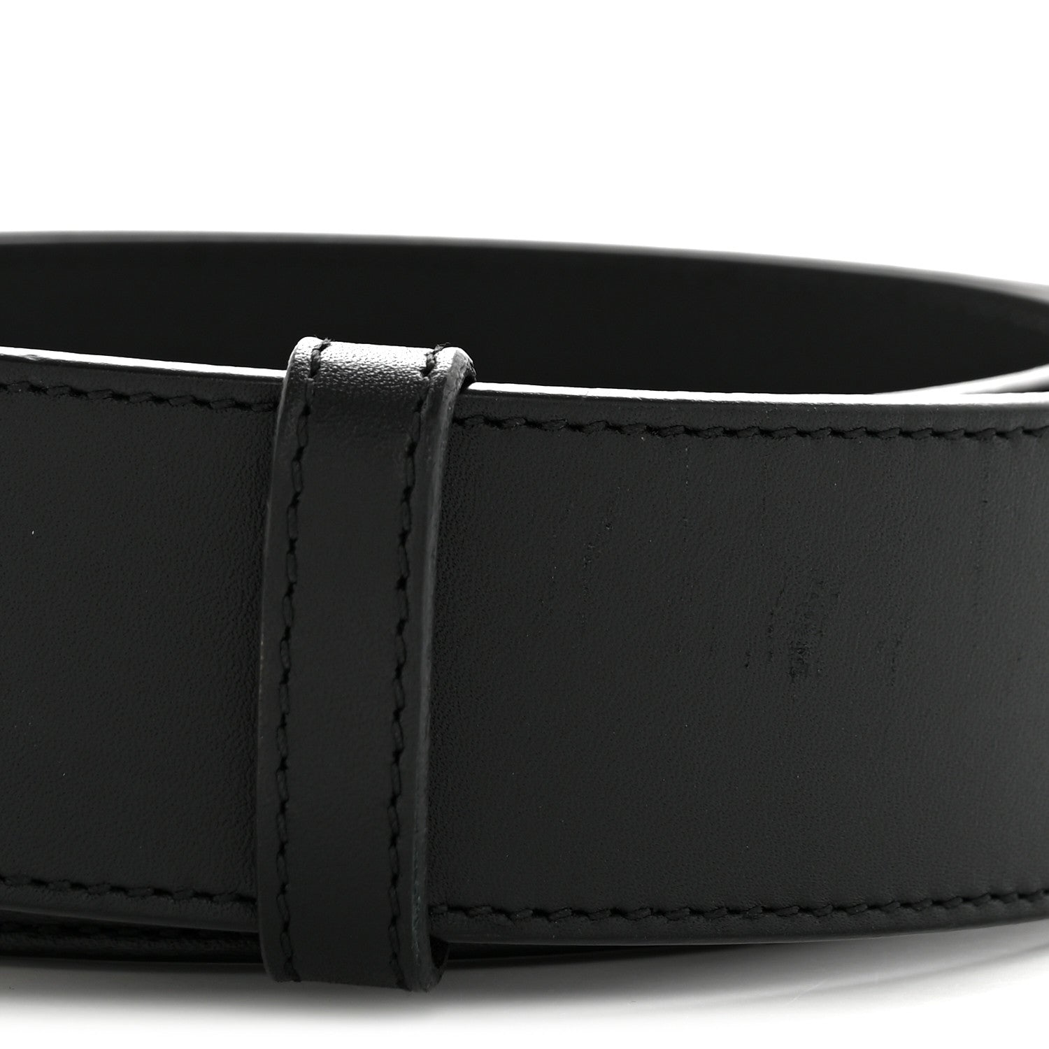 Gucci Moon Calfskin Pearl Double G 40mm Belt 90 36 Black Cream 6 of 8