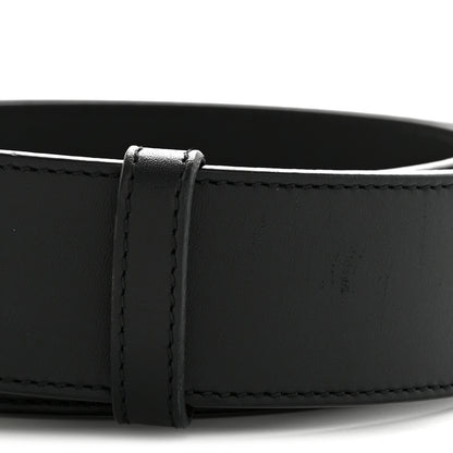 Gucci Moon Calfskin Pearl Double G 40mm Belt 90 36 Black Cream 6 of 8