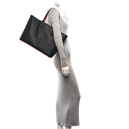 Christian Louboutin Calfskin Spikes East West Cabata Tote Black 2 of 11