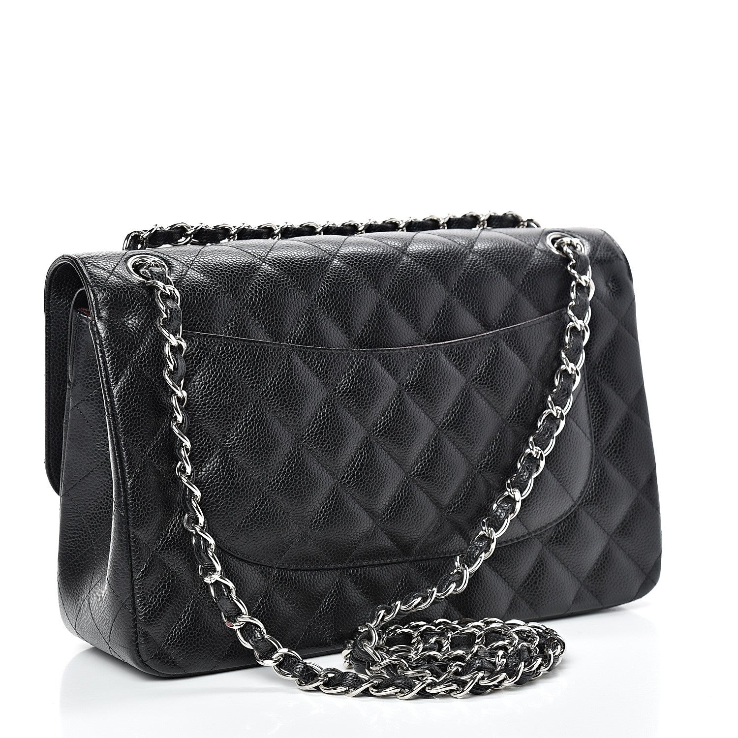 Chanel Caviar Quilted Jumbo Double Flap Black 2 of 14
