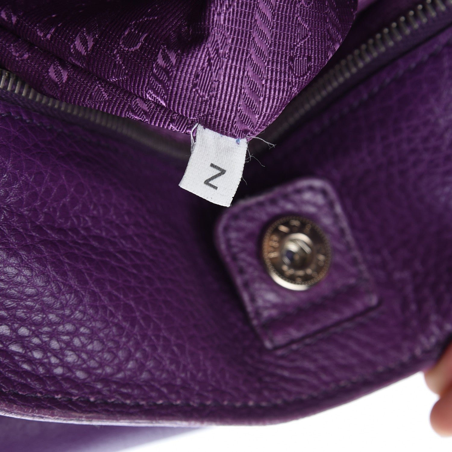 Prada Vitello Daino Shopping Tote Petunia 8 of 9