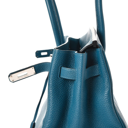 Hermes Togo Birkin 35 Bleu De Galice 35 of 38