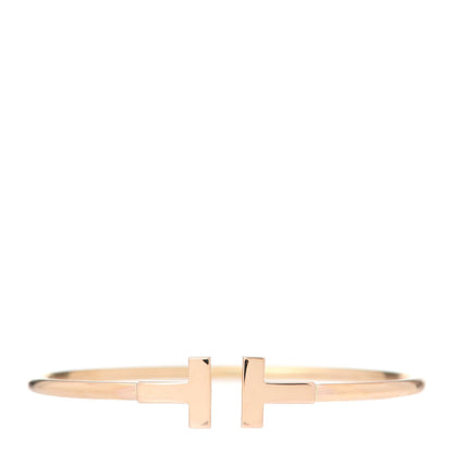 Tiffany 18K Yellow Gold T Wire Bracelet 1 of 5
