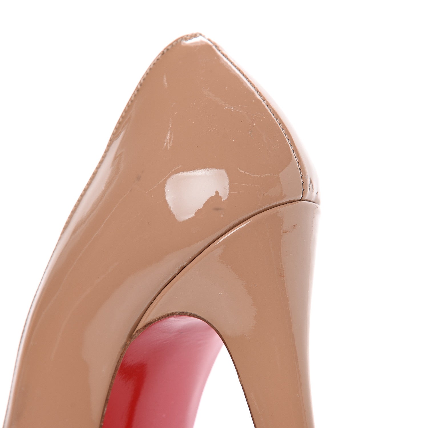 Christian Louboutin Patent Bianca 140 Pumps 36.5 Nude 9 of 11