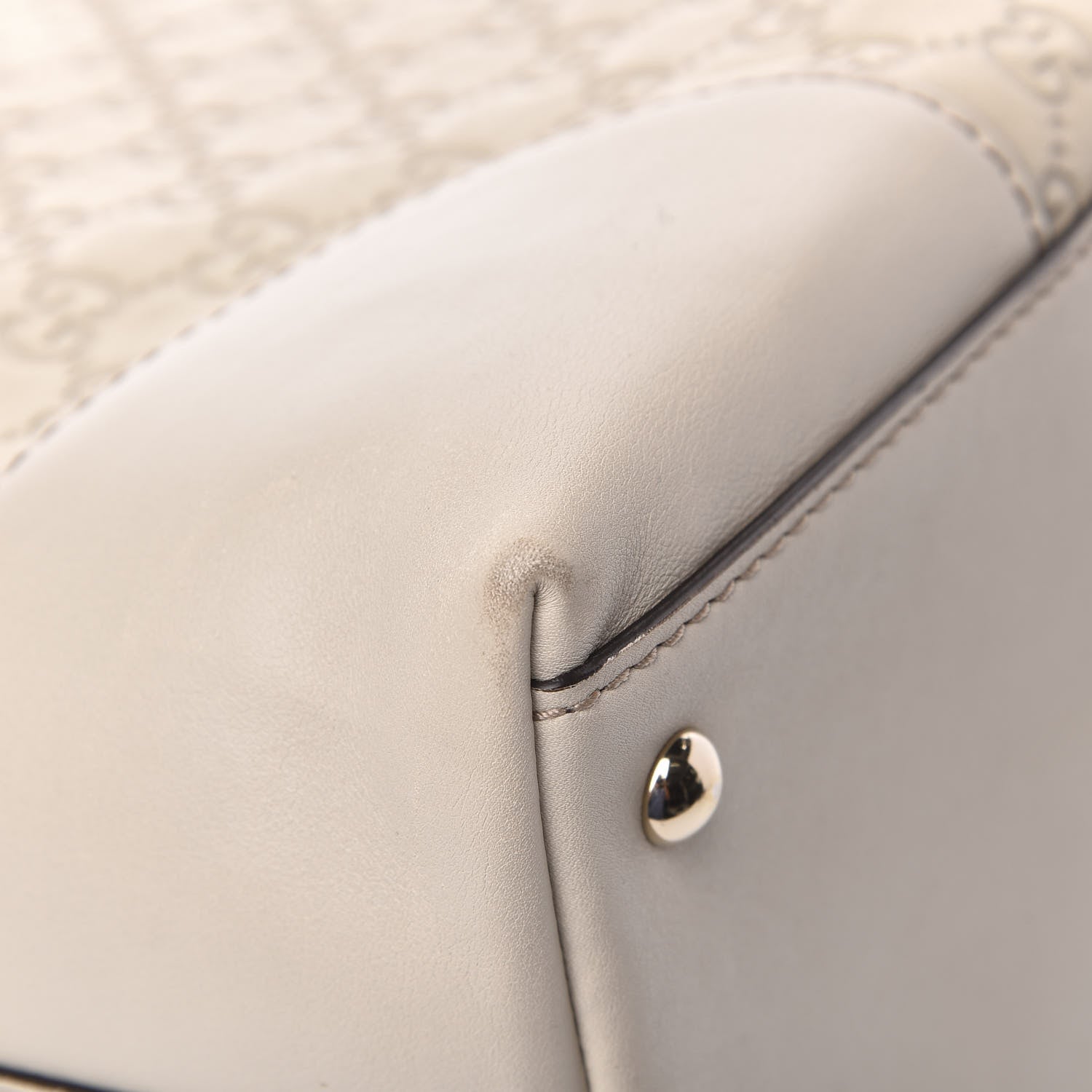 Gucci Guccissima Medium Lovely Heart Hobo Off White 10 of 19