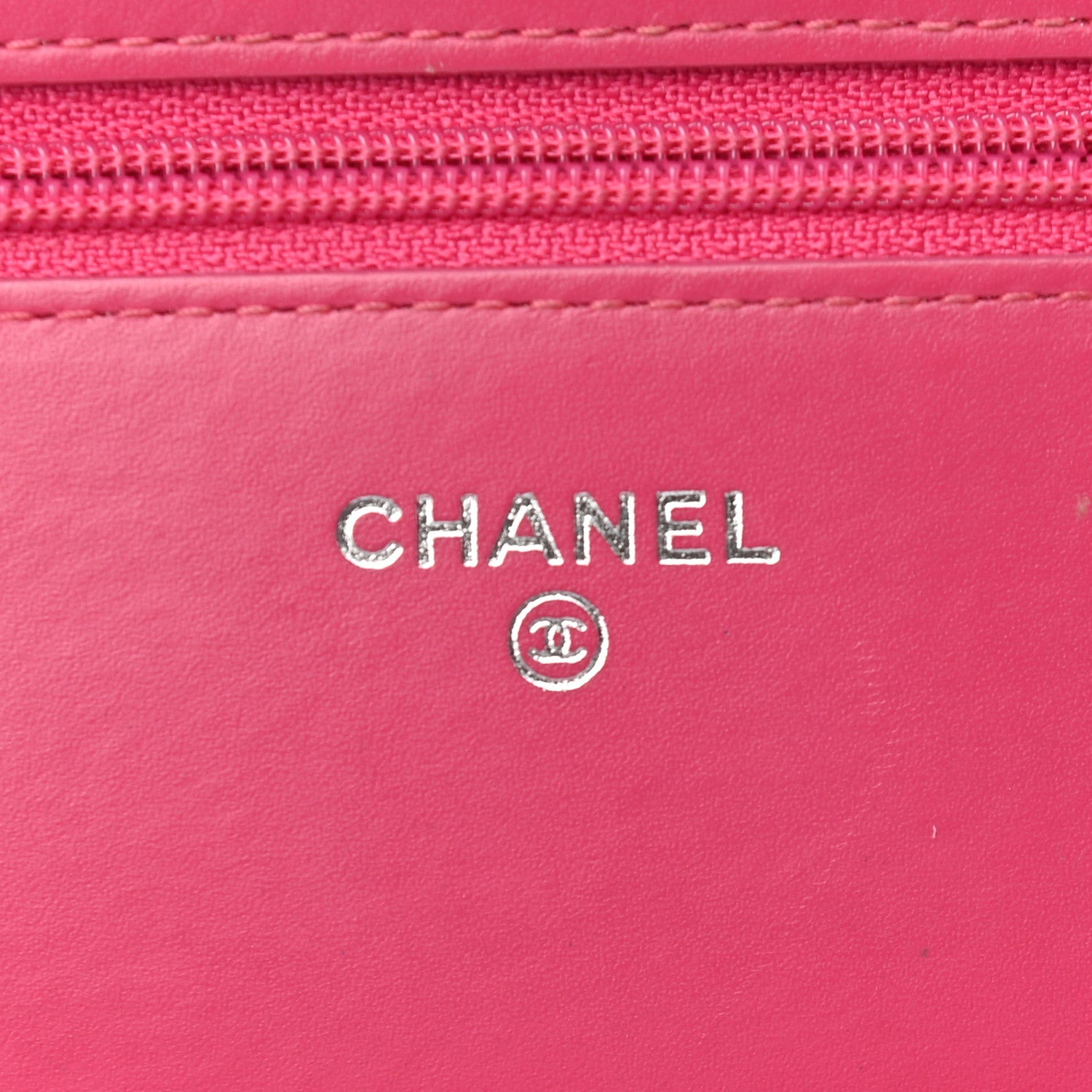 Chanel Patent Calfskin Quilted Wallet On Chain WOC Pink 6 of 15