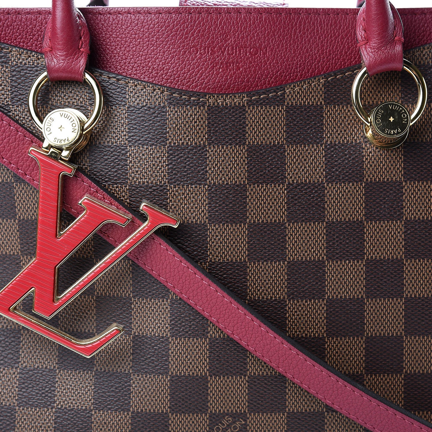 Damier Ebene LV Riverside Lie De Vin