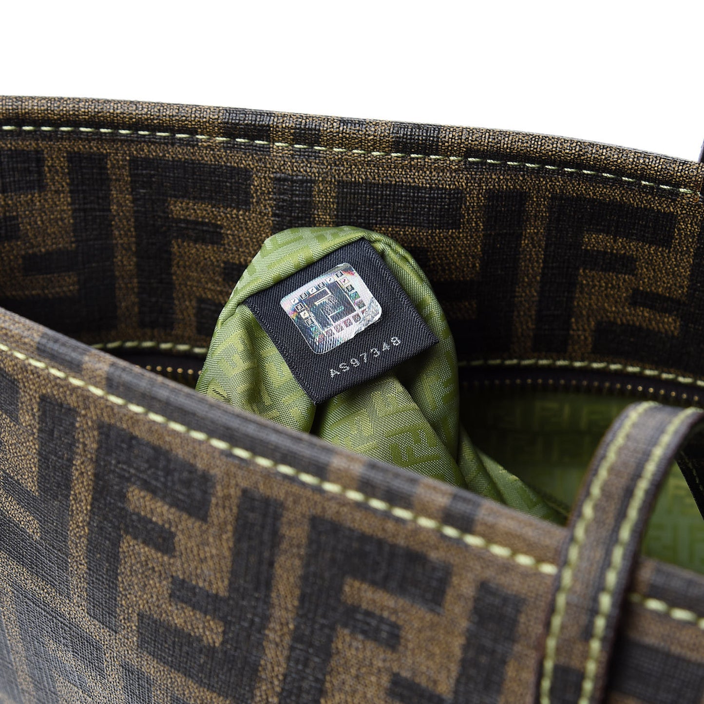 Zucca Spalmati Medium Roll Tote Tobacco Green