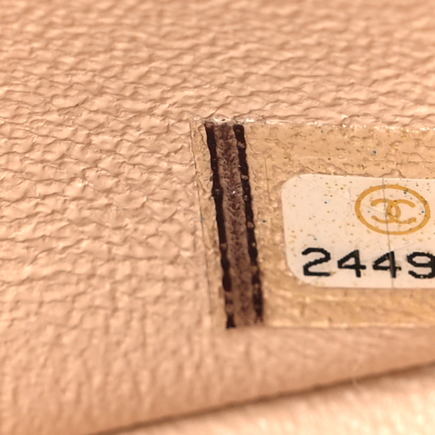 Caviar Quilted Jumbo Double Flap Beige