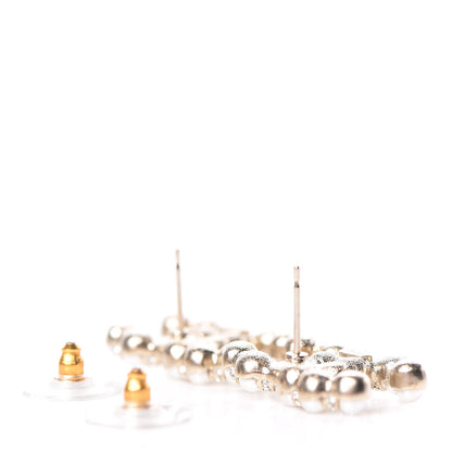 Chanel Pearl Crystal CC Earrings Gold 4 of 5