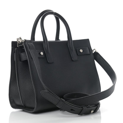 Saint Laurent Grained Calfskin Nano Sac De Jour Souple Black 3 of 10