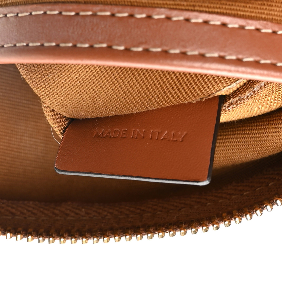 Triomphe Canvas Calfskin Small Boston Bag Tan