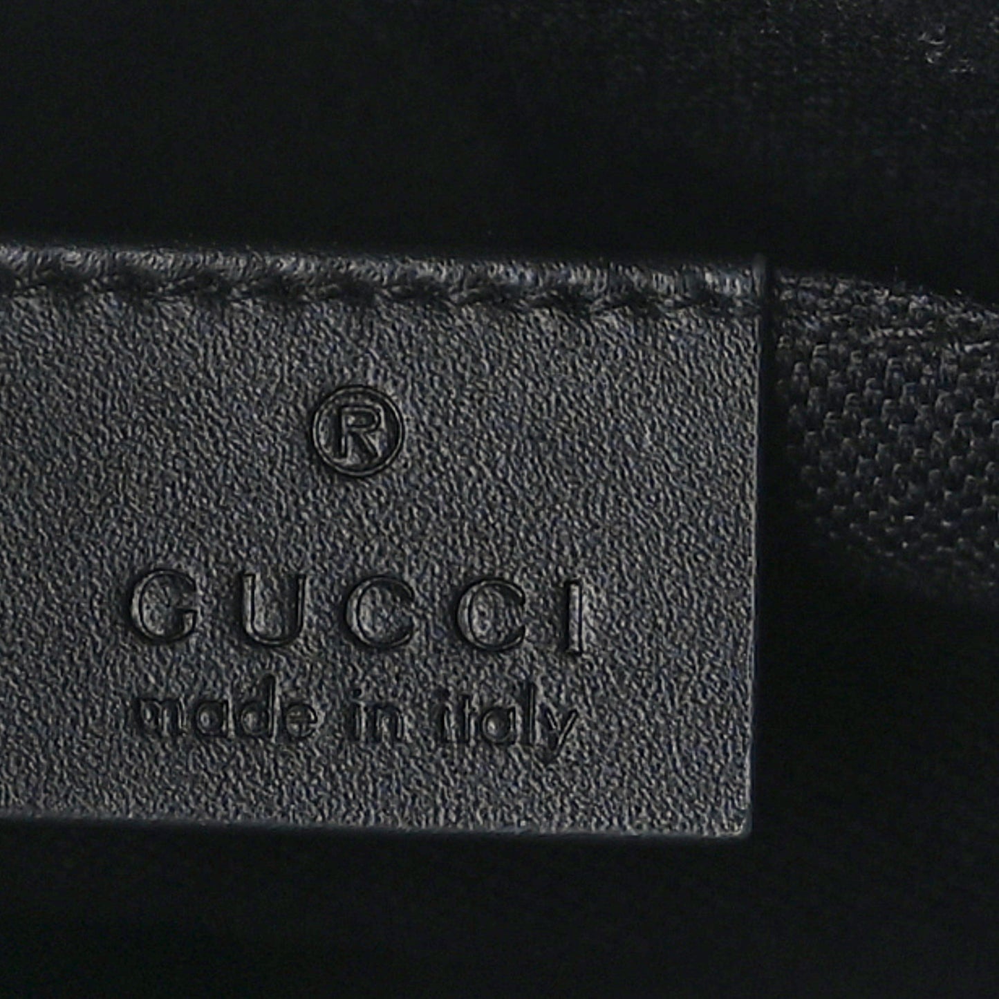 GG Supreme Monogram Selleria Calfskin Web New Web Cosmetic Case Black
