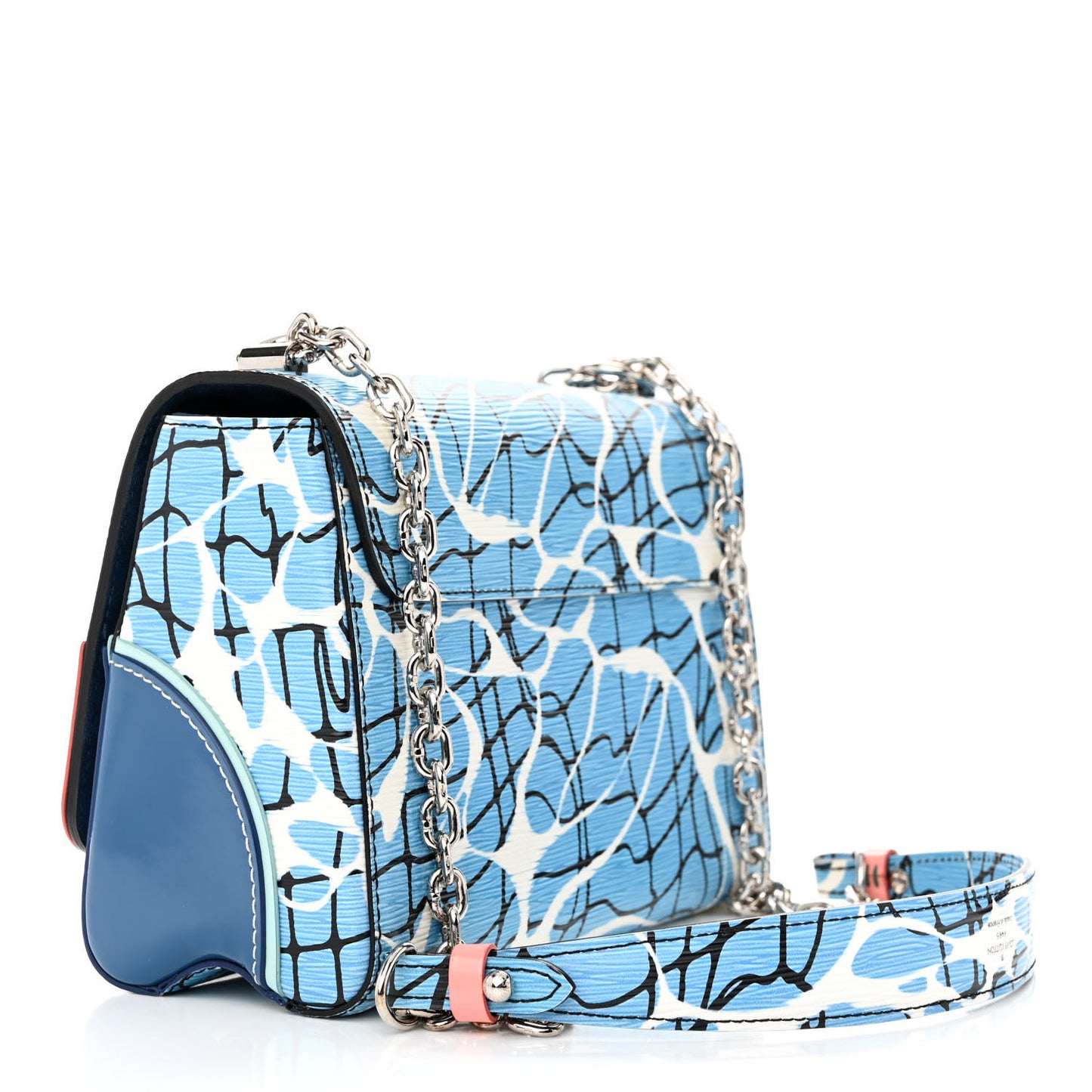 Epi Twist Shoulder Bag MM Aqua