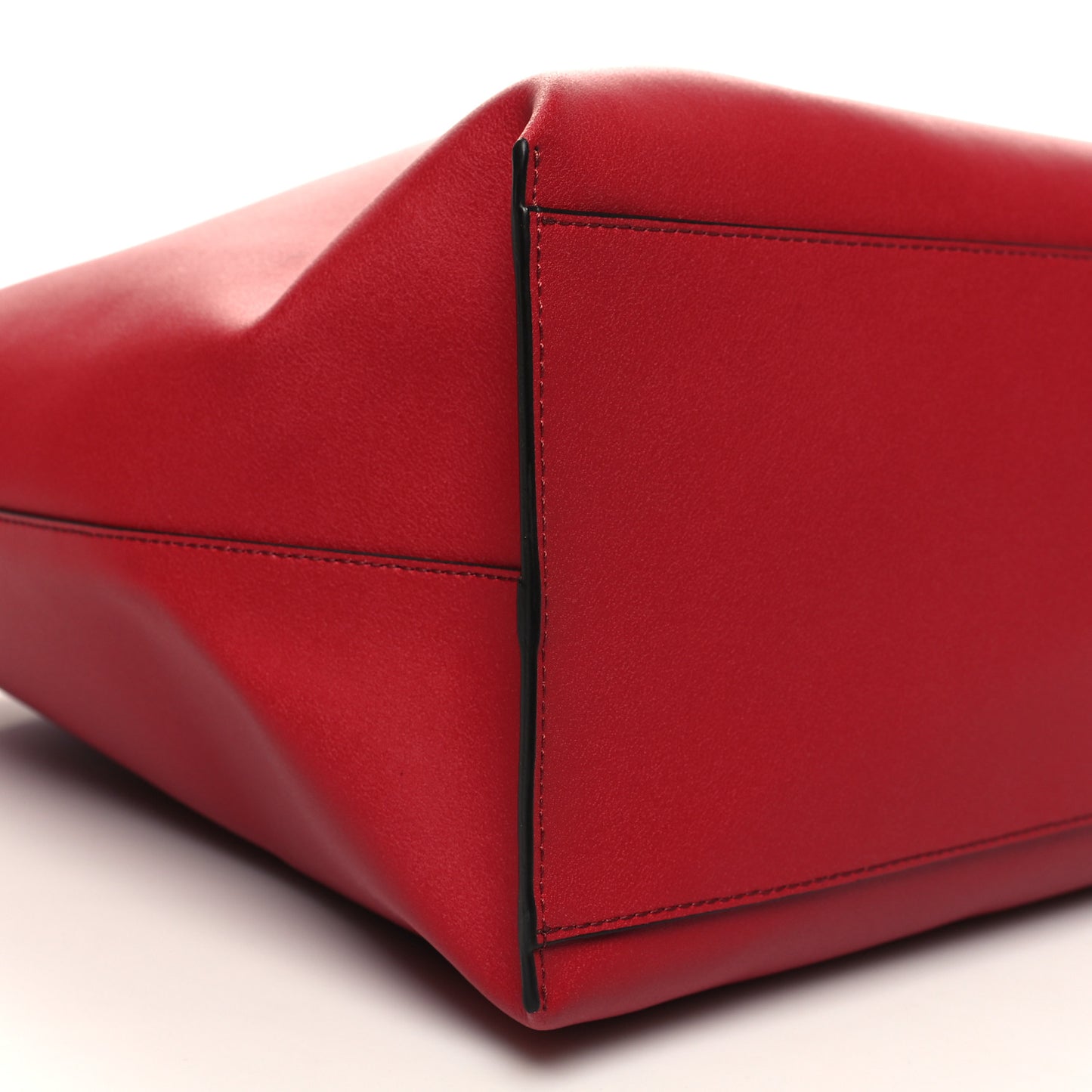 Calfskin Medium GV Shopper Tote Dark Red