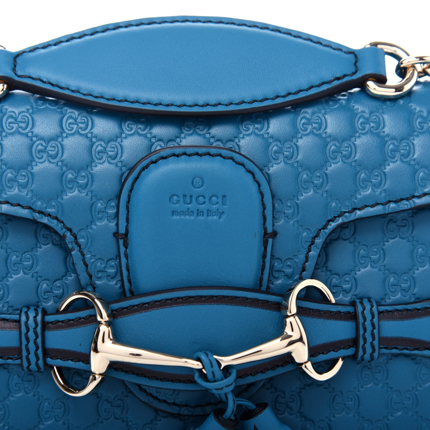 Gucci Microguccissima Mini Emily Shoulder Bag Deep Cobalt 10 of 10