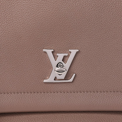Louis Vuitton Soft Calfskin Lockme II Top Handle Taupe Glace 10 of 11