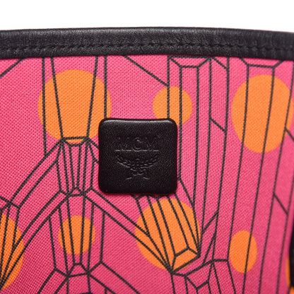 MCM Visetos Medium Project Reversible Shopper Tote Cognac 15 of 21