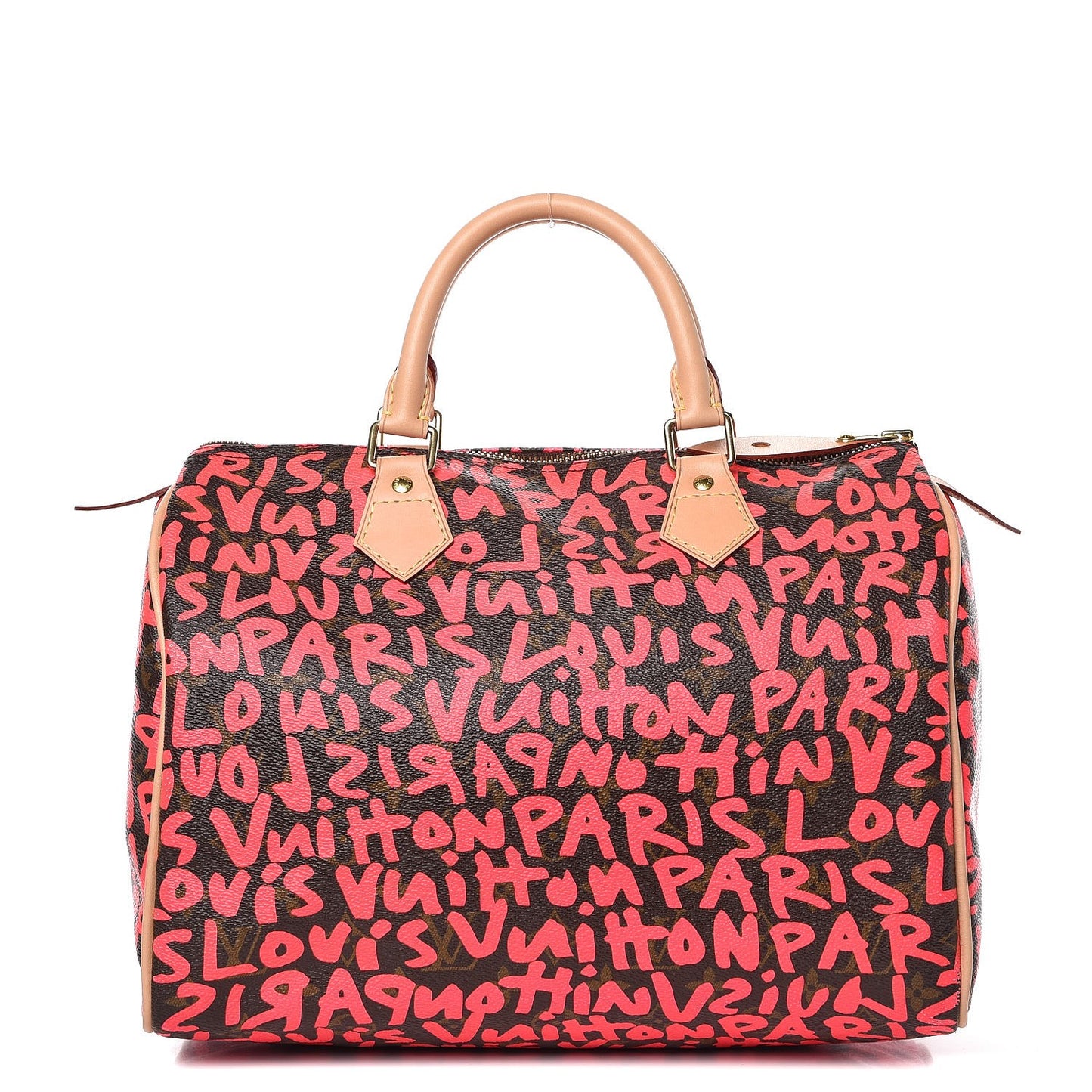 Monogram Graffiti Speedy 30 Fuchsia