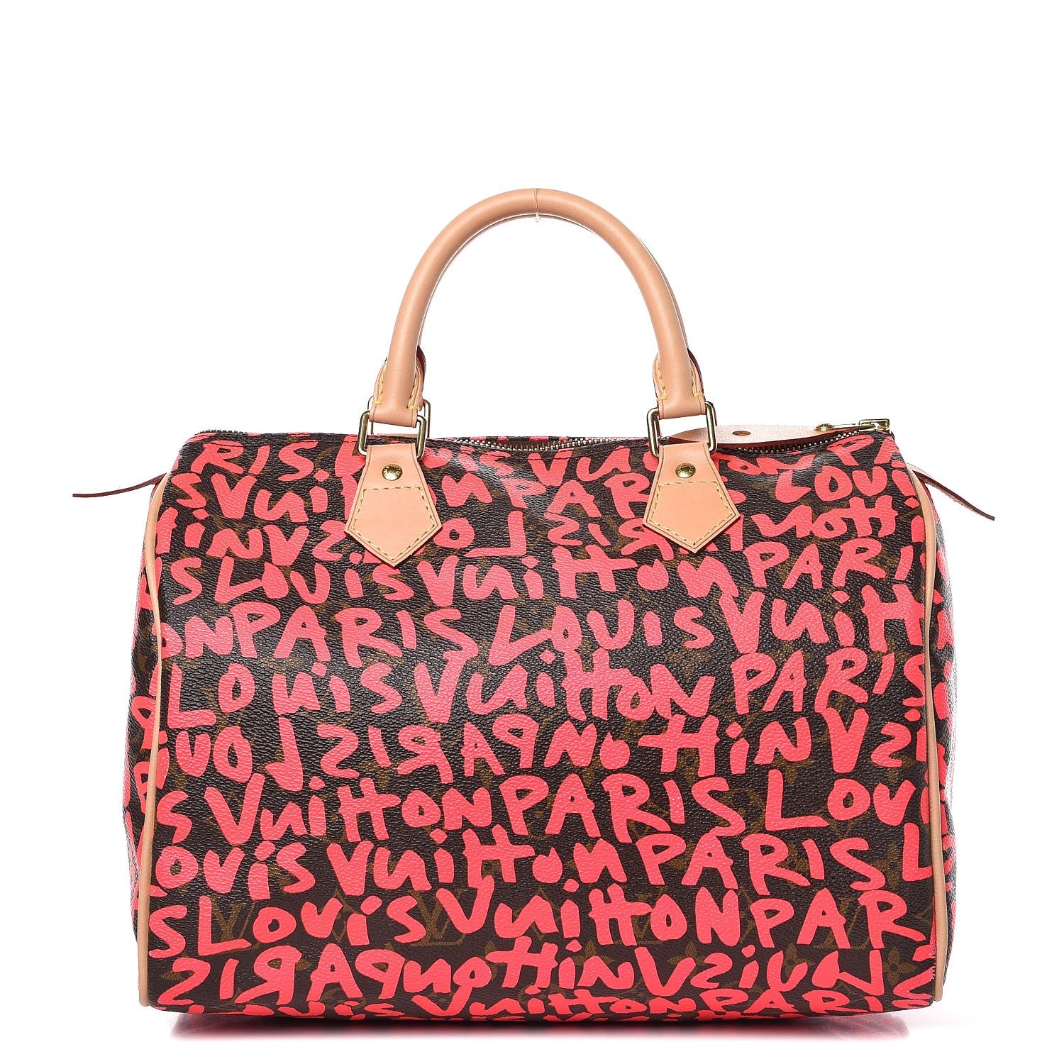 Louis Vuitton Monogram Graffiti Speedy 30 Fuchsia 1 of 9