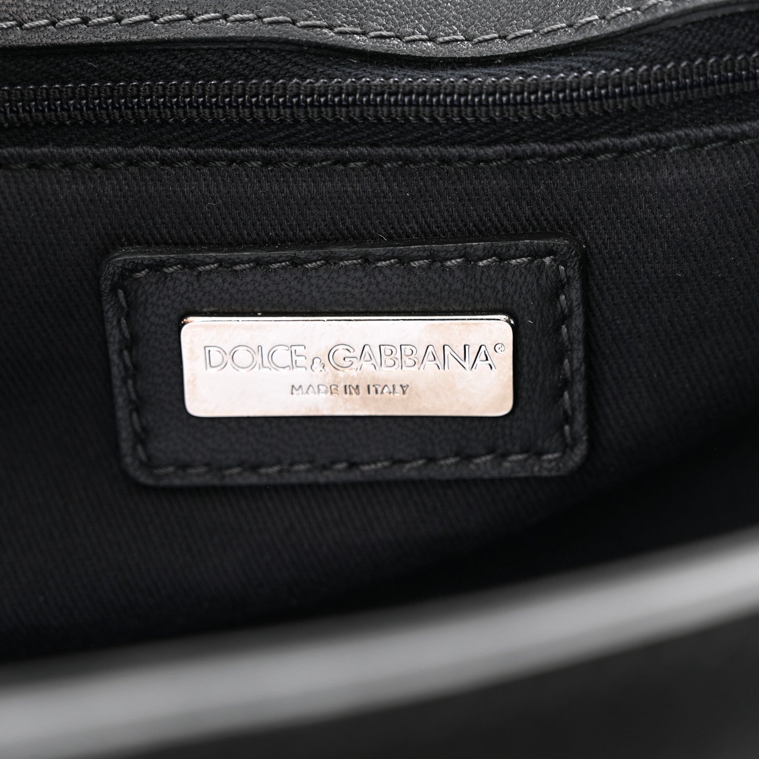 Dolce & Gabbana Calf Hair Zebra Print Large Miss Sicily Satchel Black White 6 of 13