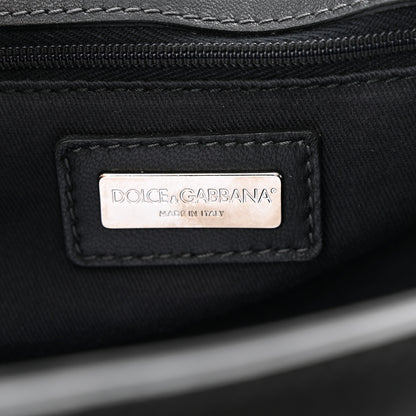 Dolce & Gabbana Calf Hair Zebra Print Large Miss Sicily Satchel Black White 6 of 13