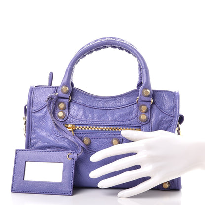 Balenciaga Agneau Giant 12 Gold Hardware Mini City Mauve Light Mauve 3 of 9