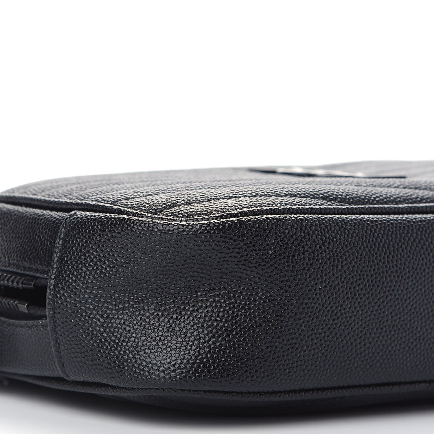 Saint Laurent Grain De Poudre Matelasse Monogram Mini Lou Camera Bag Black 7 of 8