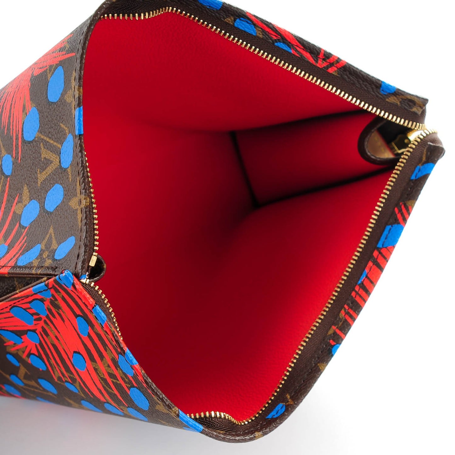 Monogram Jungle Dots Toiletry Pouch 26 Coquelicot Denim