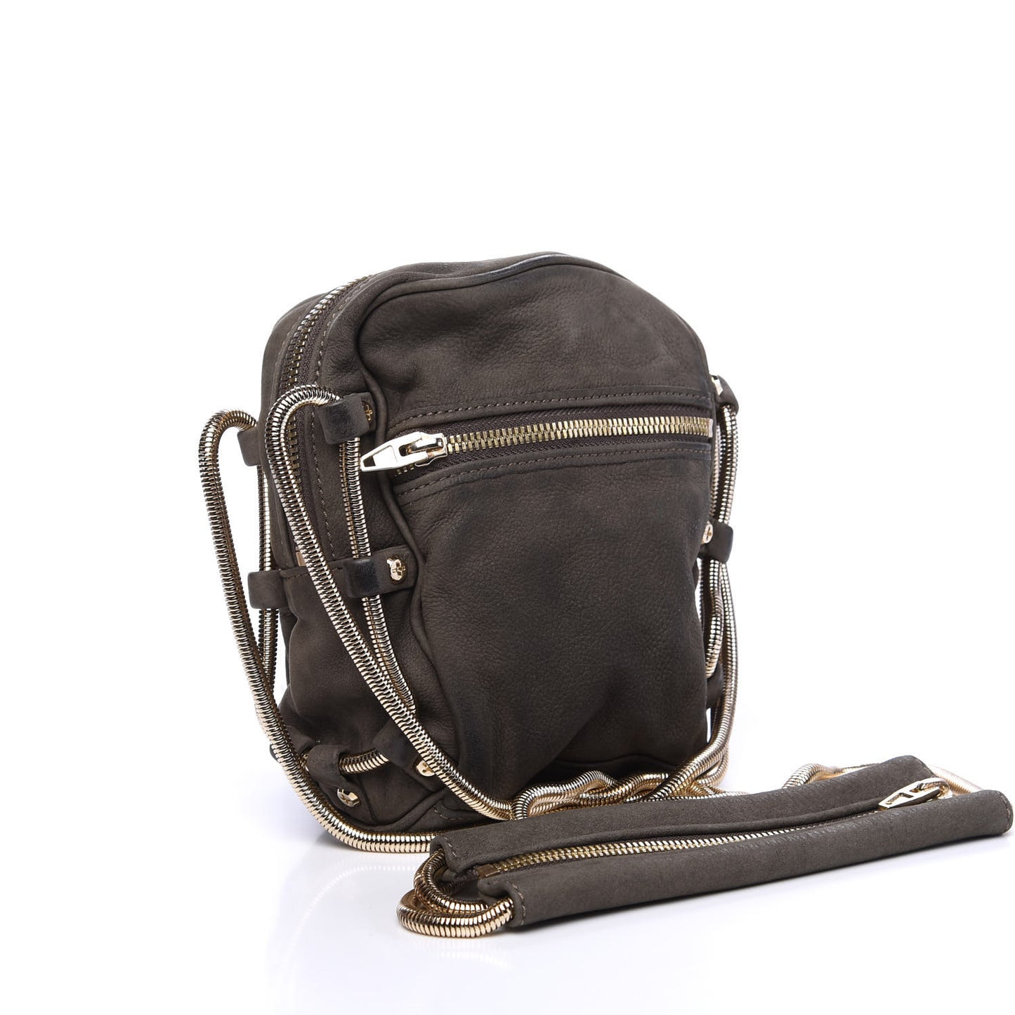 Suede Mini Brenda Camera Bag Brown