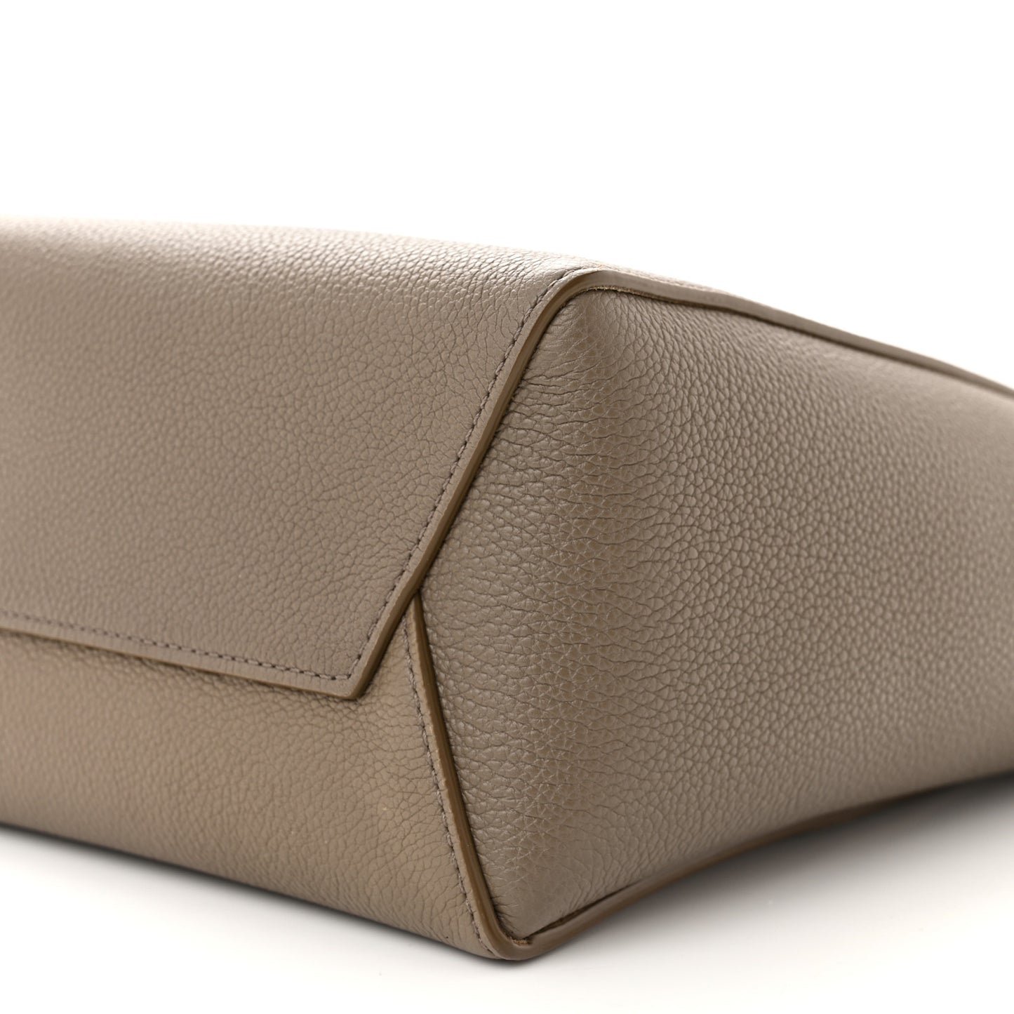 Soft Grained Calfskin Small Sangle Bucket Bag Taupe