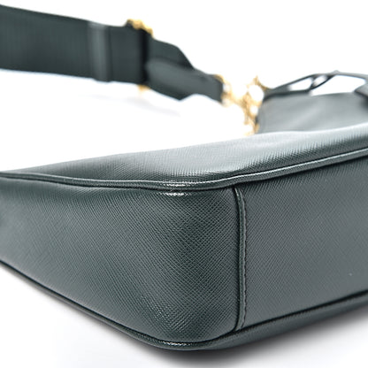 Prada Saffiano Lux Re-Edition 2005 Shoulder Bag Smeraldo 8 of 9