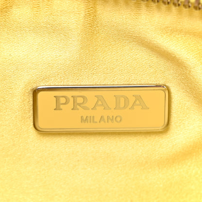 Prada Satin Crystal Re-Edition 2005 Shoulder Bag Ananas 6 of 9