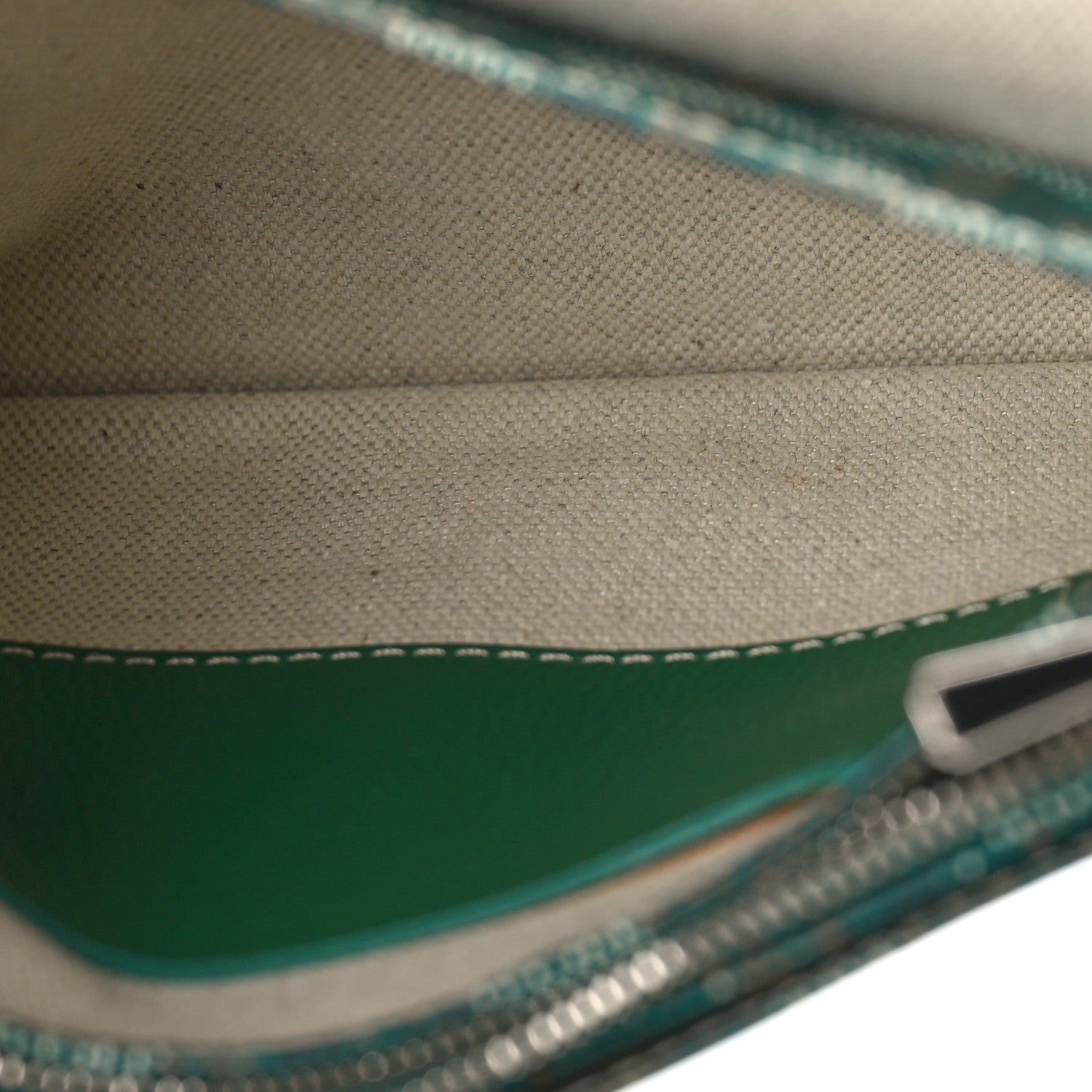 Goyard Goyardine Plumet Wallet Clutch Green 6 of 9