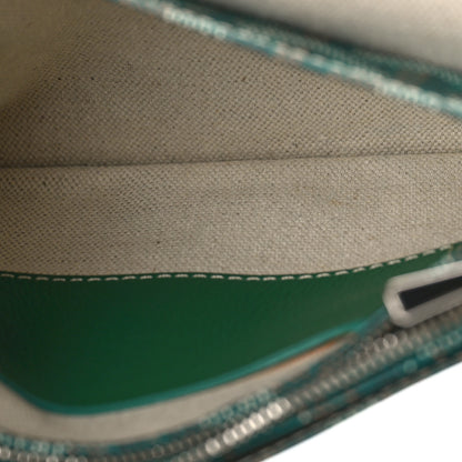 Goyard Goyardine Plumet Wallet Clutch Green 6 of 9