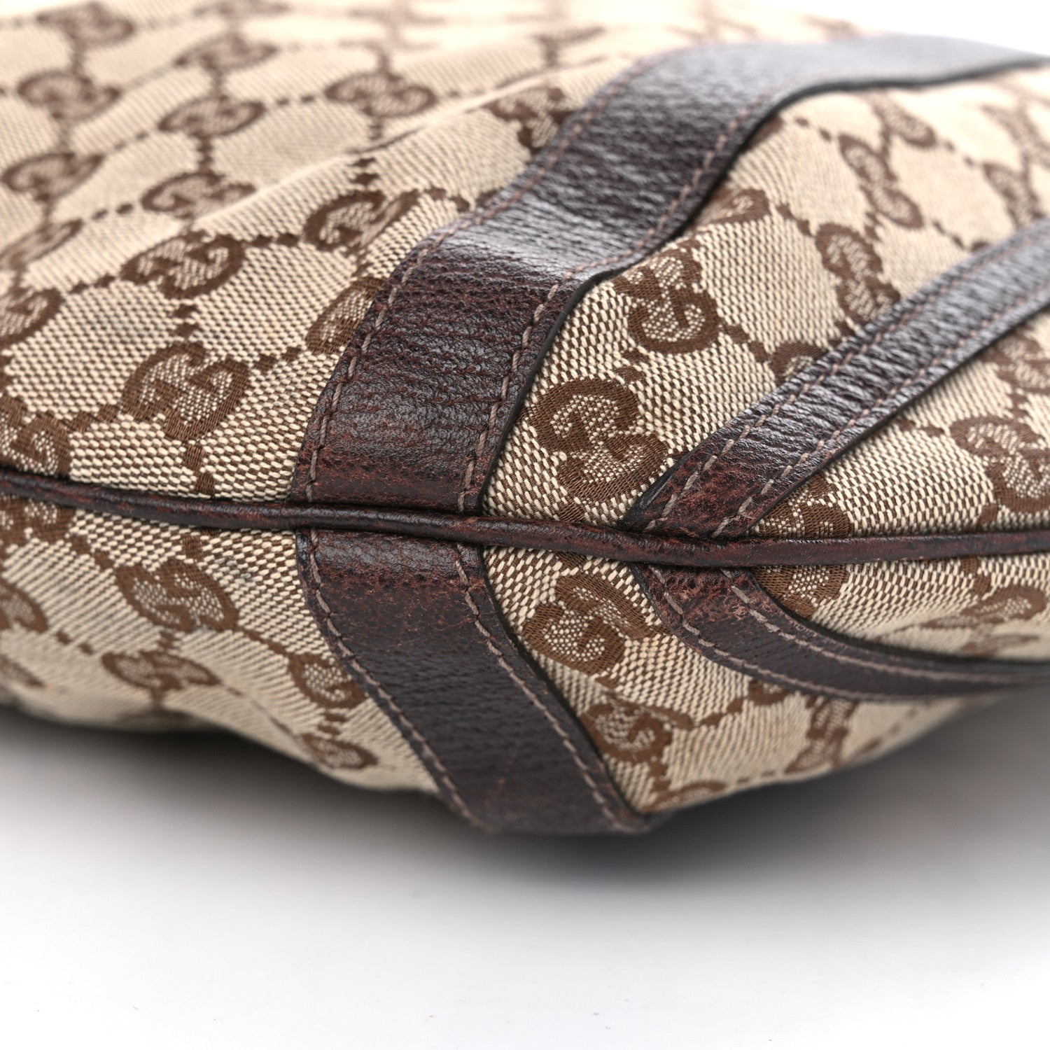 Gucci Monogram Medium Abbey Convertible Tote Dark Brown 10 of 10