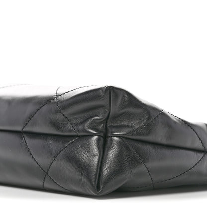 Chanel Shiny Calfskin Quilted Small Chanel 22 Black 11 of 11