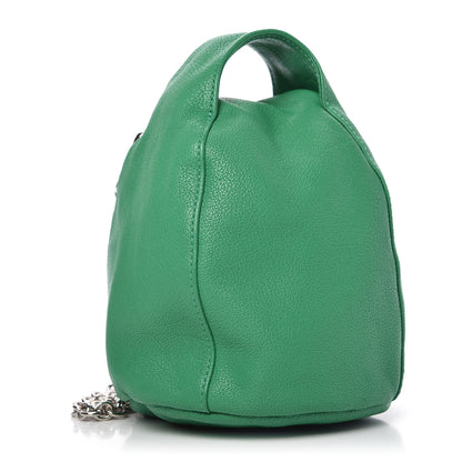 Mulberry Calfskin Georgia May Jagger Biker Pouch Emerald Green 3 of 9