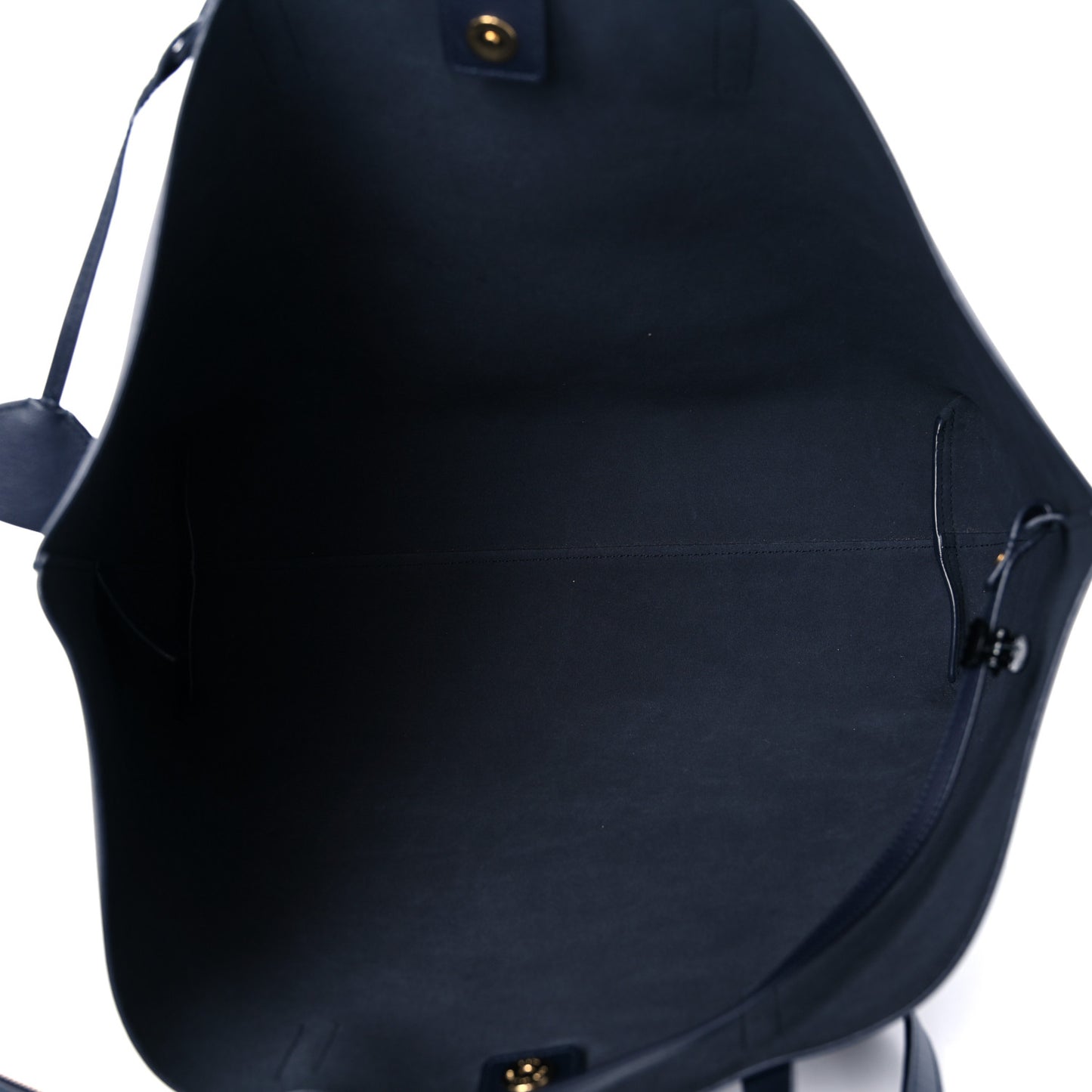 Calfskin Large Shopping Tote Deep Marine