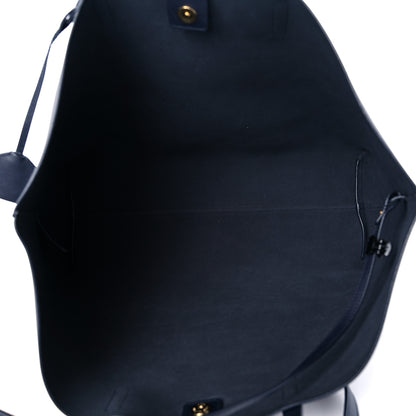 Saint Laurent Calfskin Large Shopping Tote Deep Marine 6 of 11