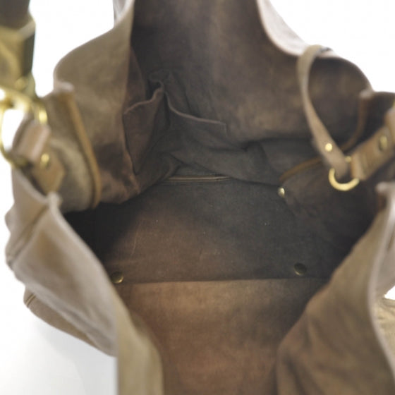 Leather Large Roady Brown