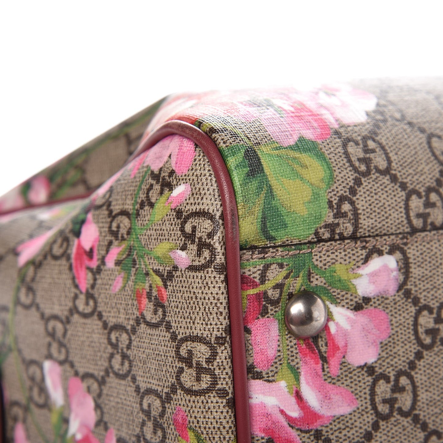 GG Supreme Monogram Blooms Medium Boston Beige Multicolor Dry Rose