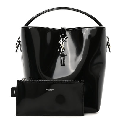 Saint Laurent Patent Calfskin Le 37 Bucket Bag Black 3 of 9