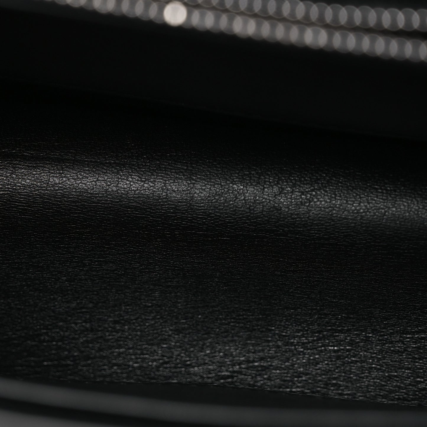 Stamped Saddle Calfskin The Sofia 10 Shoulder Bag Black