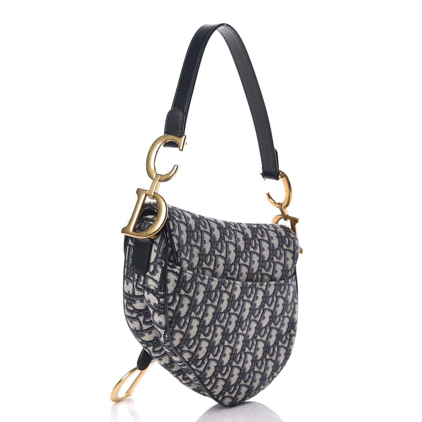 Oblique Saddle Bag Blue