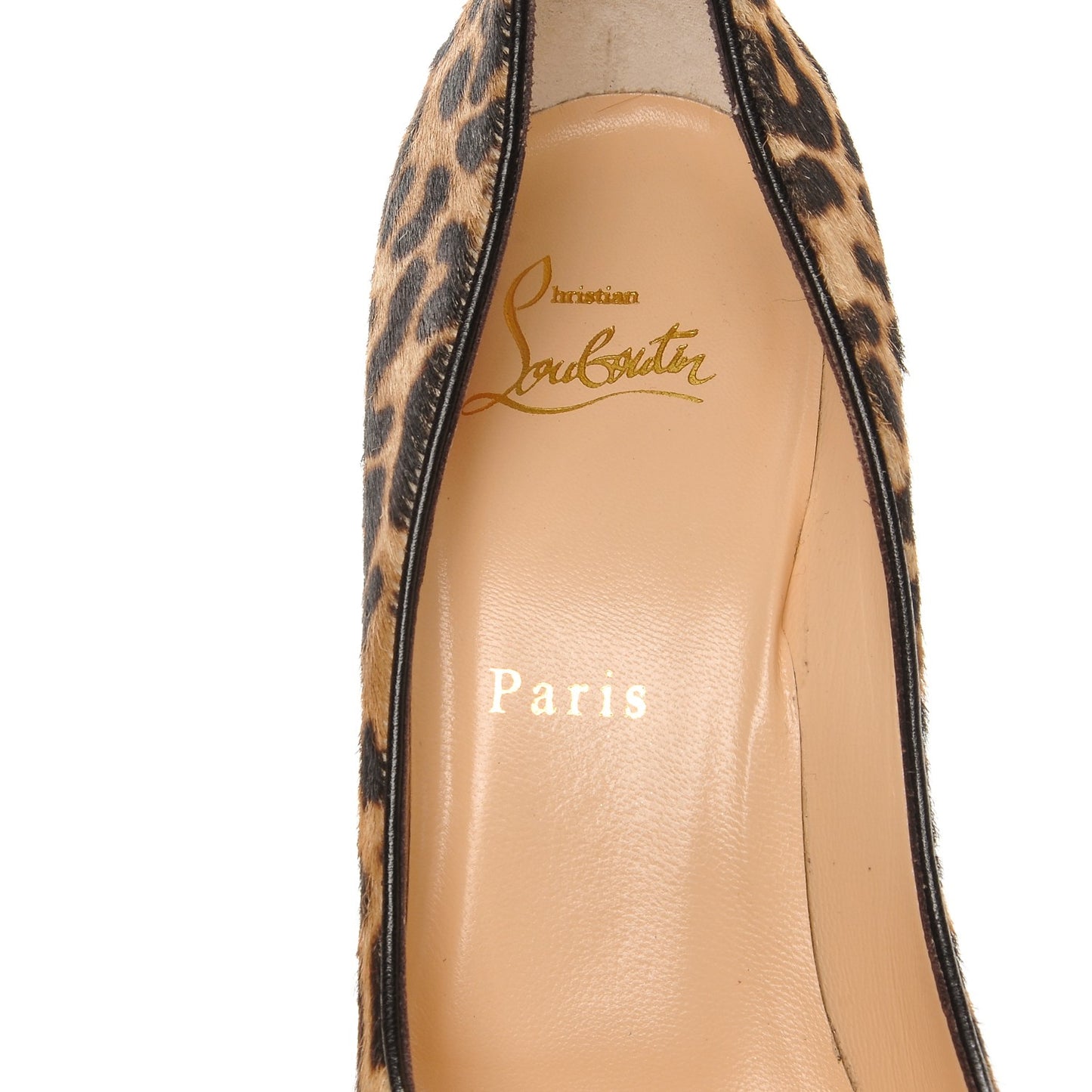 Pony Hair Jaguar Print Pigalle Follies 100 Pumps 38 Brown