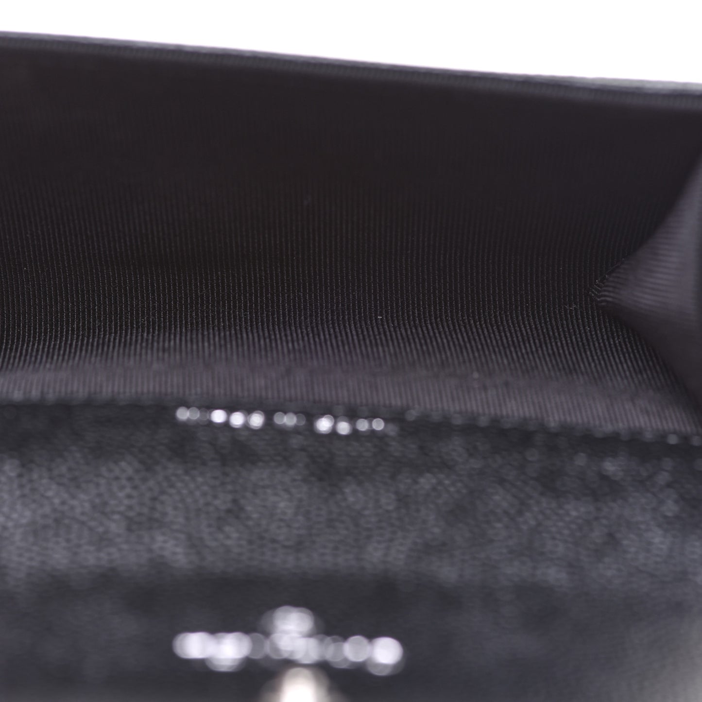 Caviar Quilted Boy Flap Card Holder Black