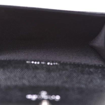 Chanel Caviar Quilted Boy Flap Card Holder Black 5 of 9
